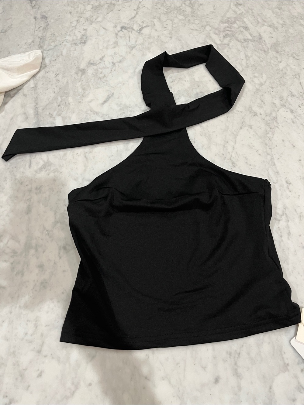 Black Halter Neck Women’s Top